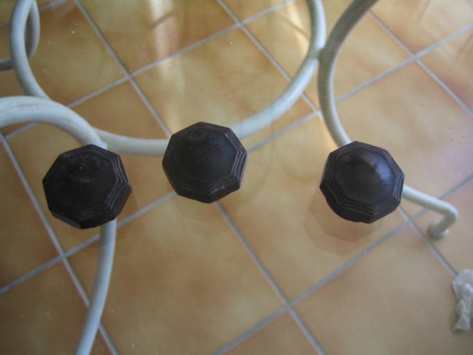 Boutons en bakélite