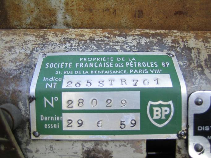 Plaque signalétique